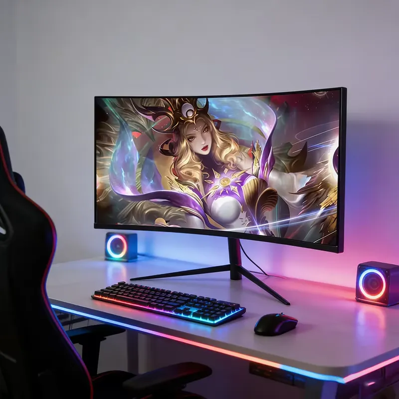 Gaming Monitor Curved - Wyświetlacz FY 4K Curved Monitor 240Hz