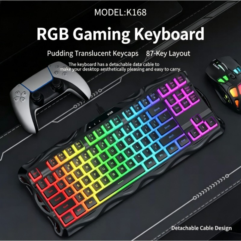 K168 87-klawiszowa przewodowa  – Esports Gaming Competition recenzja i cena