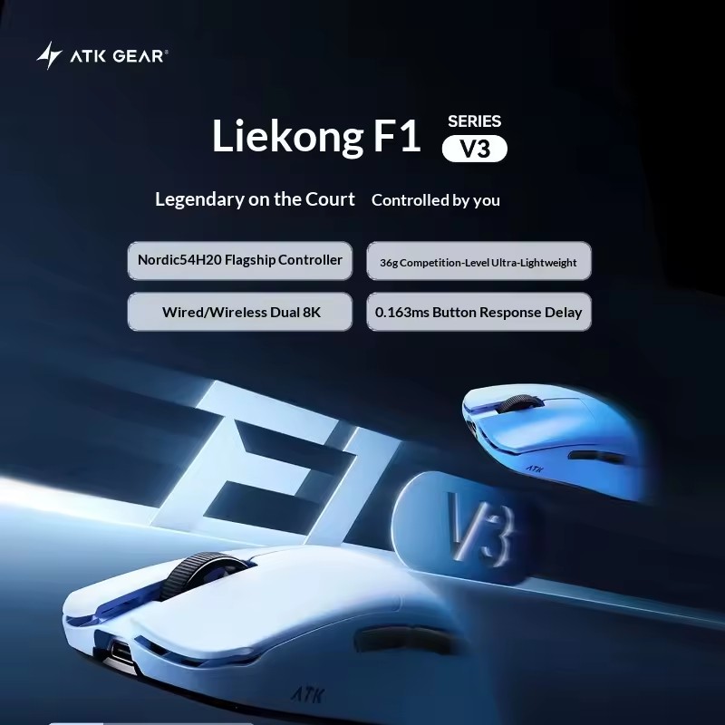 ATK F1 V2/V3 Bezprzewodowa mys – Esports Pc Gaming recenzja i cena