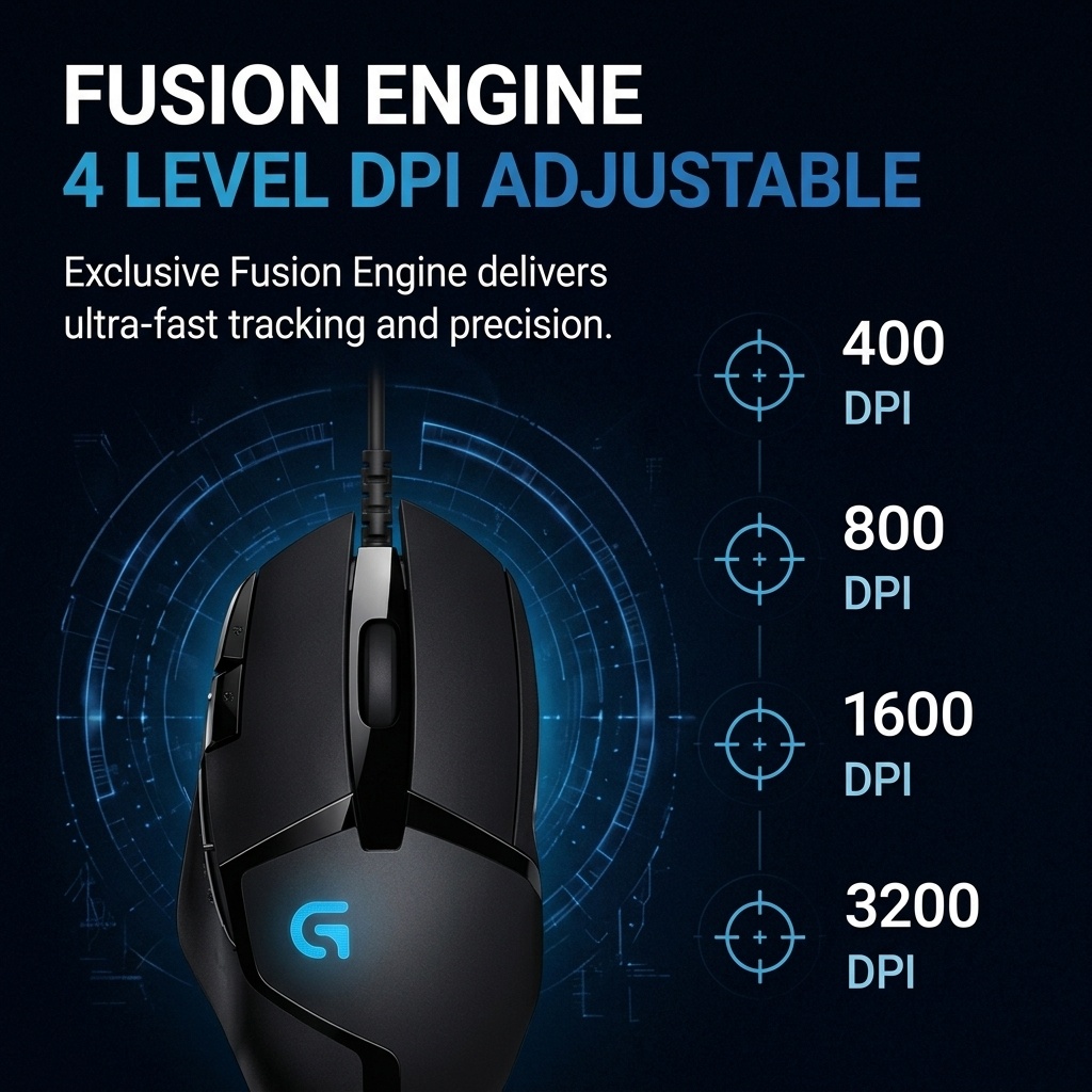 Logitech G402 Hyperion Fury E- – Esports Gaming Competition recenzja i cena